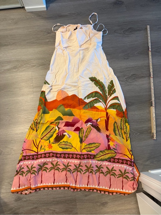Dresses & Skirts - Paper Heart Tropical Paradise Maxi Dress Size M Colorful Resort Vacation Rayon
